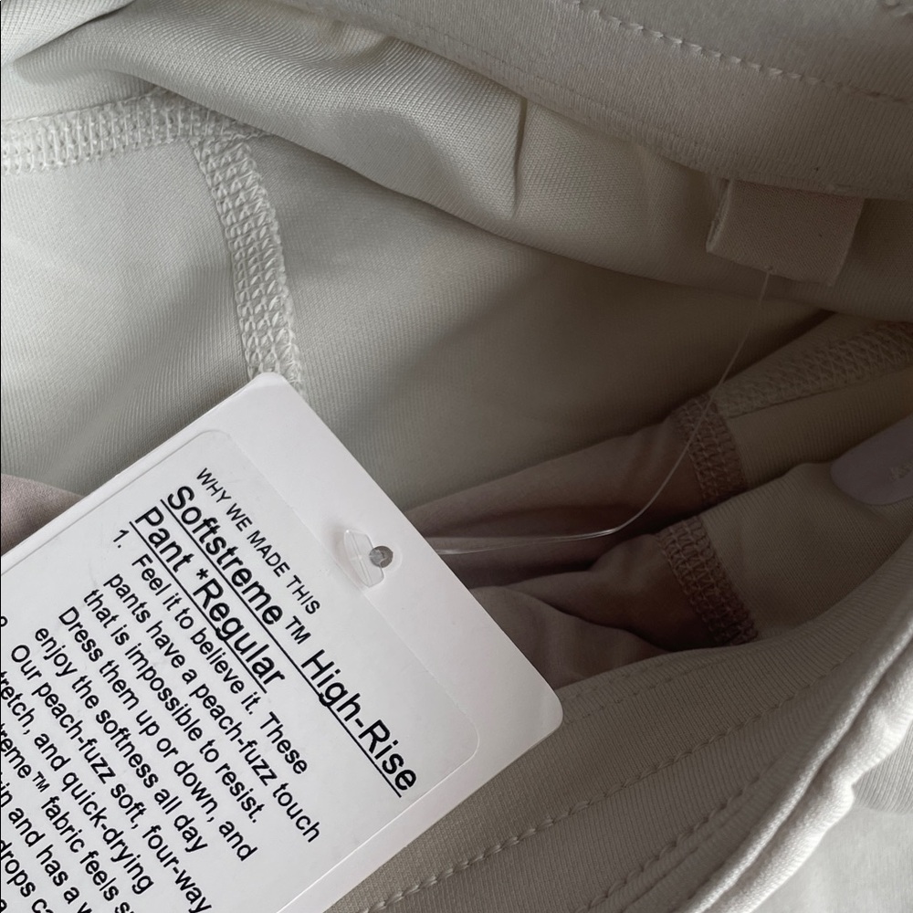 NWT Lululemon softstreme high rise pant regular size 6 in BONE - Picture 6 of 11